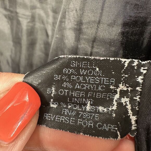 Michael Kors Walker Coat Black Wool Blend Belted Womens Size Small Classic Coat - Picture 12 of 14